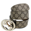 GUCCI GG Supreme GG Buckle Belt Beige 411924-US