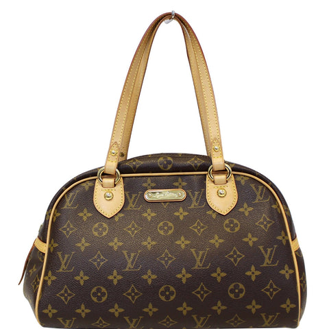LOUIS VUITTON Montorgueil PM Monogram Canvas Shoulder Bag Brown