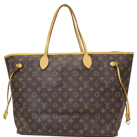 LOUIS VUITTON Neverfull GM Monogram Canvas Tote Shoulder Bag Brown
