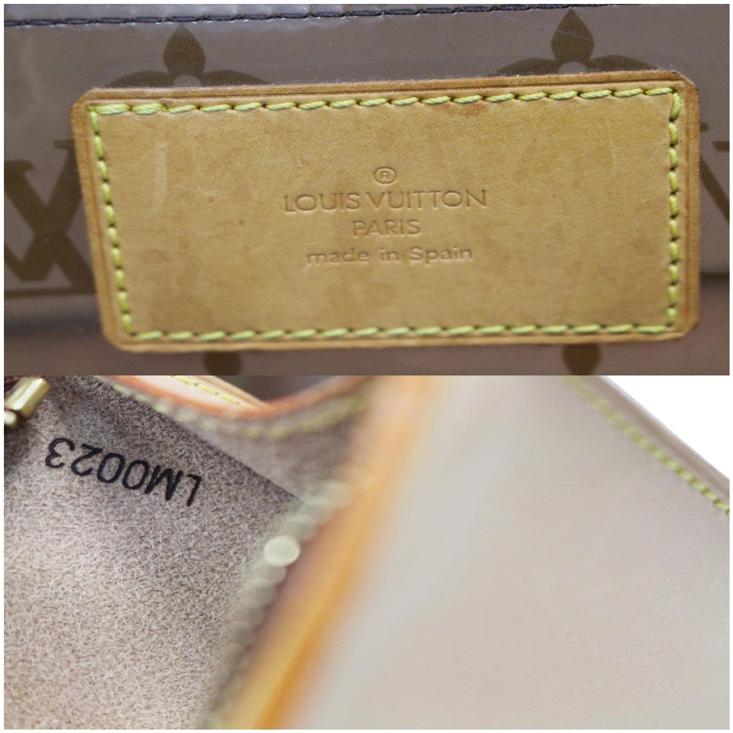Ambre vinyl handbag Louis Vuitton Brown in Vinyl - 36675658