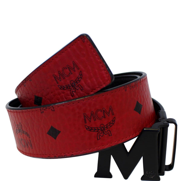 MCM Claus M Reversible Belt Red Size 42