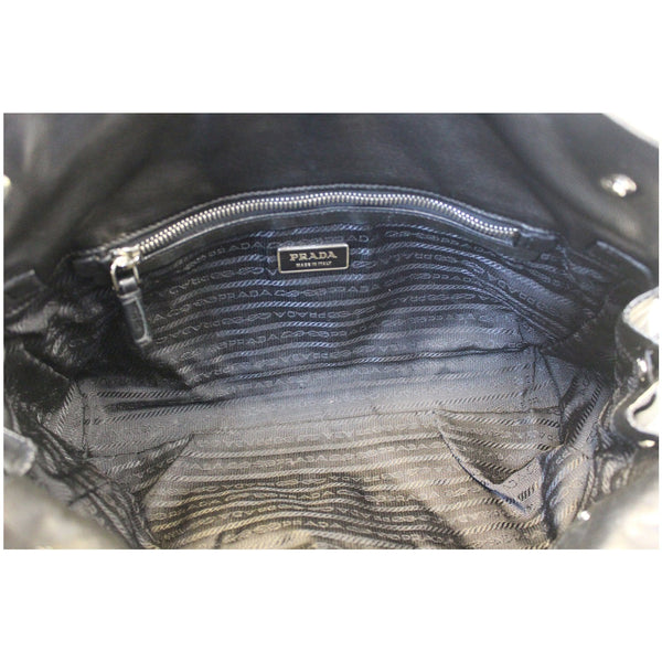Prada Lambskin Leather Shoulder Bag - Bag Interior
