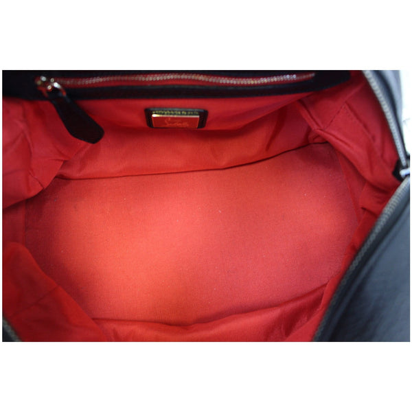 CHRISTIAN LOUBOUTIN Panettone Spike Stud Leather Satchel Bag Black-US