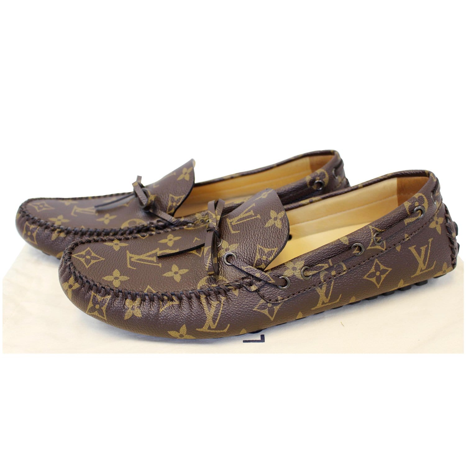 brown louis vuitton loafers