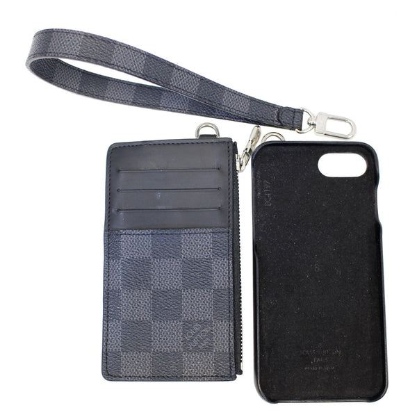 Lv Damier Graphite Playphone Iphone 8 Cover Black