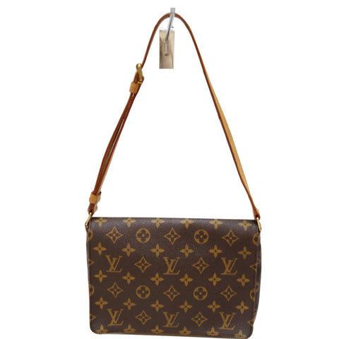 LOUIS VUITTON Musette Tango Monogram Canvas Short Strap Shoulder Bag Brown