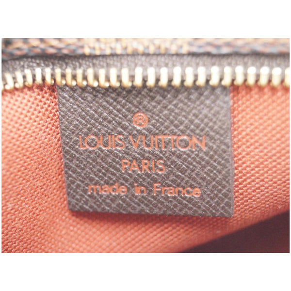 Louis Vuitton Damier Ebene Truth Makeup Pouch Bag - lv logo