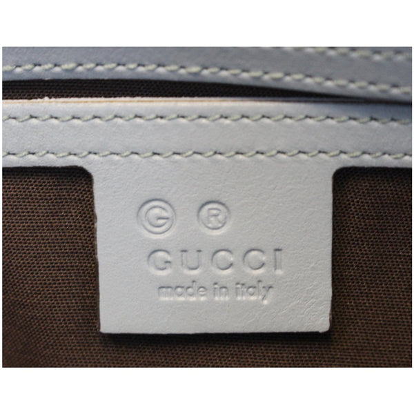 GUCCI Medium Joy Guccissima Leather Boston Bag Turquoise