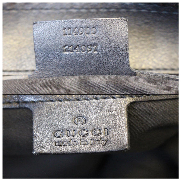 Gucci Hobo Bag Horsebit Large Black Leather - gucci logo