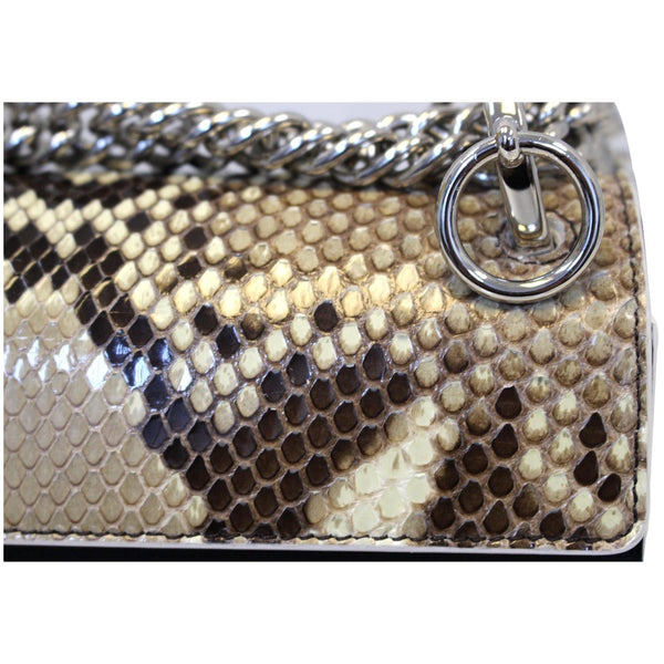 Fendi Kan I Python Leather Small Crossbody Bag - close view