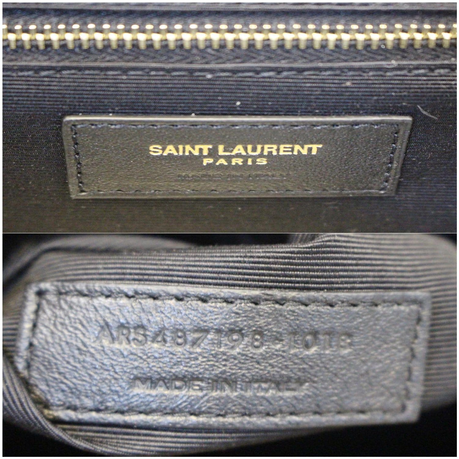 YSL Saint Laurent Large Envelope Shoulder Bag, Beige, Silver Hardware