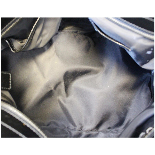 Burberry Lowry Tote Bag Beat Check Nylon - interior