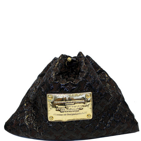 LOUIS VUITTON Squishy Monogram Vinyl Tote Bag Black