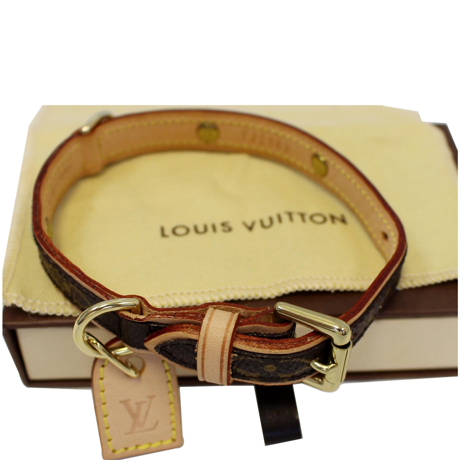 Collier baxter collar Louis Vuitton Brown in Cotton - 17858125