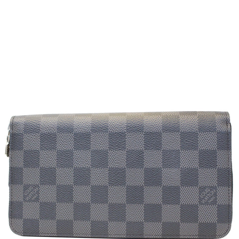 LOUIS VUITTON Zippy Organizer Damier Graphite Wallet Black