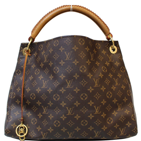 LOUIS VUITTON Artsy MM Monogram Canvas Shoulder Bag Brown