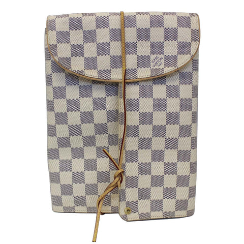 LOUIS VUITTON Folding Damier Azur Jewellery Case White