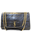 YVES SAINT LAURENT Jamie Giant Lambskin Leather Shoulder Bag Black