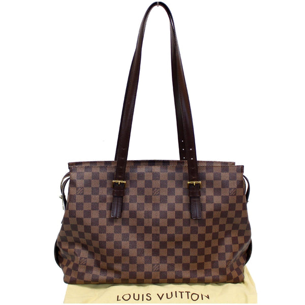 Louis Vuitton Chelsea Damier Ebene Shoulder Bag front view
