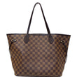 Louis Vuitton Neverfull MM Damier Ebene Tote Shoulder Bag