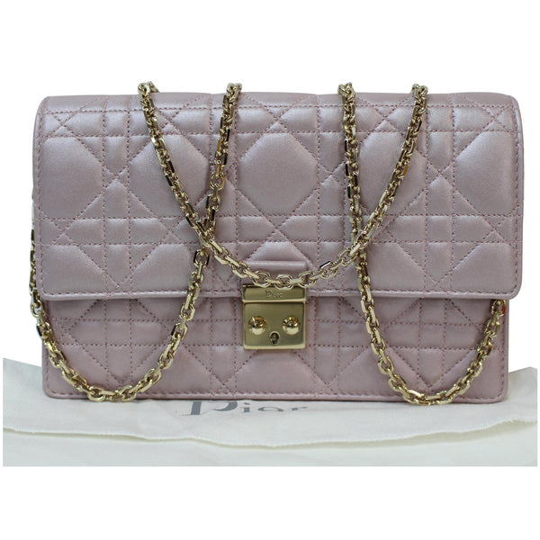 CHRISTIAN DIOR Miss Dior Promenade Wallet on Chain Crossbody Bag Light Pink - Last Call