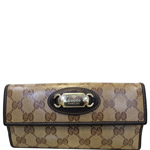 GUCCI Crystal Monogram GG Wallet 231841