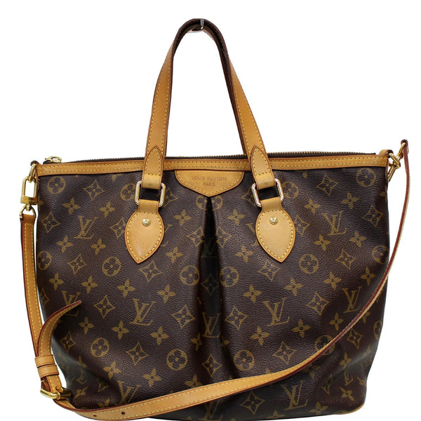 LOUIS VUITTON Palermo PM Monogram Canvas Shoulder Bag Brown