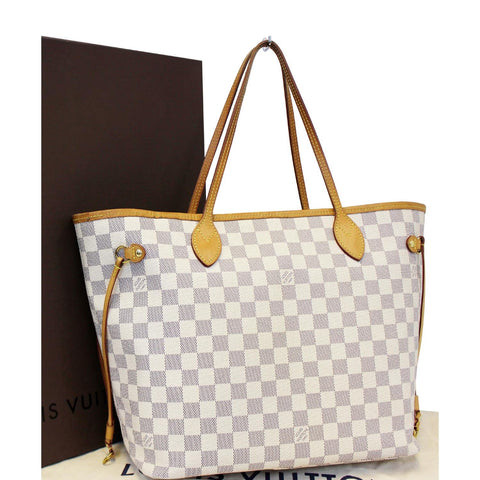 LOUIS VUITTON Neverfull MM Damier Azur Tote Bag-US
