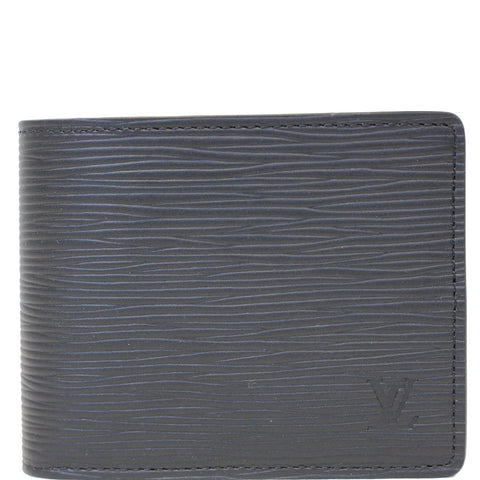 LOUIS VUITTON Slender Epi Leather Wallet Black