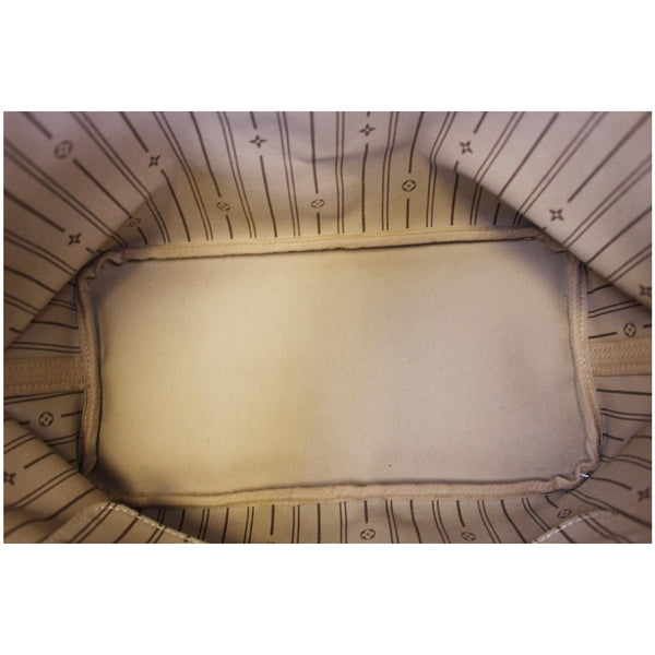 Louis Vuitton Neverfull MM Canvas Tote Shoulder Bag - inside view