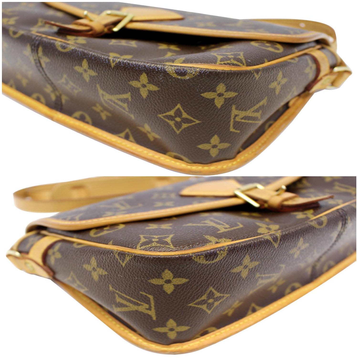 Sologne cloth crossbody bag Louis Vuitton Brown in Cloth - 25507411