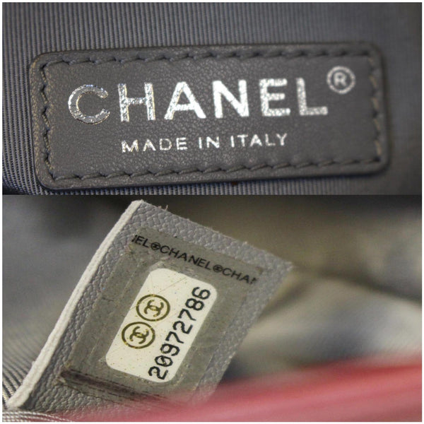 CHANEL Small Chevron Boy Calfskin Leather Flap Bag Burgundy