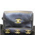 CHANEL VINTAGE Logo Plaque Bum Bag Black-US