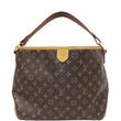 LOUIS VUITTON Delightful PM Monogram Shoulder Hobo Bag Brown