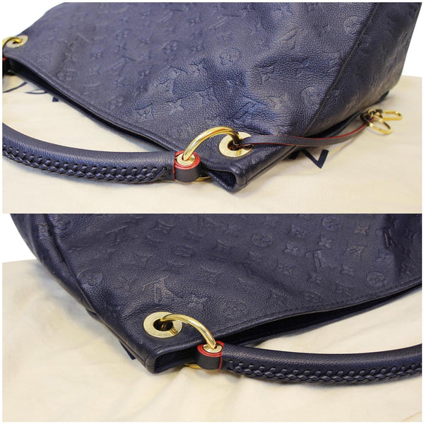 LOUIS VUITTON Artsy MM Empreinte Leather Shoulder Bag Blue-US