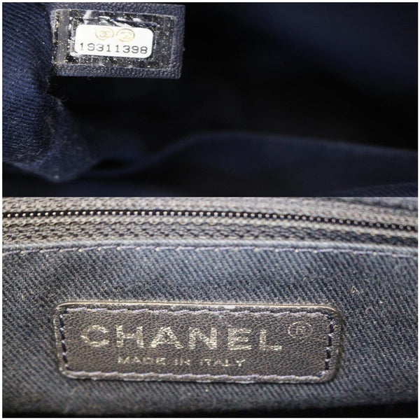 Chanel Tote Bag CC Shopping Large Denim chanel logo