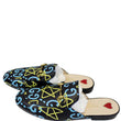 GUCCI Princetown Gucci Ghost Print Flats Black US 7-US