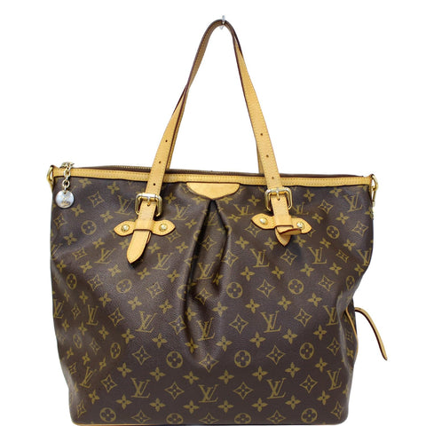 LOUIS VUITTON Palermo GM Monogram Canvas Tote Shoulder Bag Brown