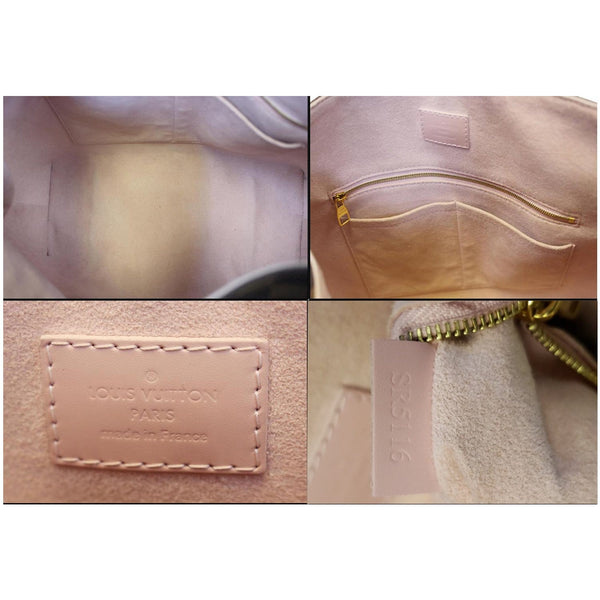 LOUIS VUITTON Caissa Damier Ebene Hobo Bag Rose Ballerine-US