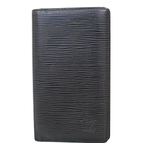 LOUIS VUITTON Brazza Long Epi Wallet Black