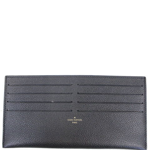LOUIS VUITTON Leather Insert Wallet for Felicie Black