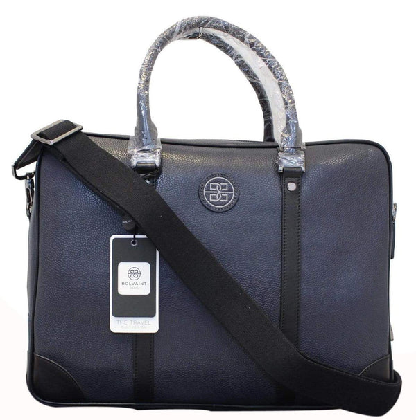Bolvaint Cabot Black Leather Briefcase Bag