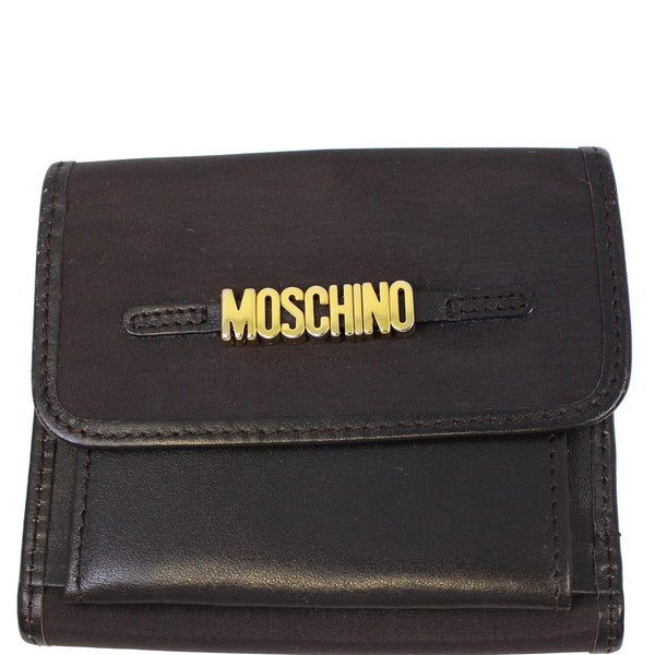 MOSCHINO Vintage Foldover Wallet Black-US