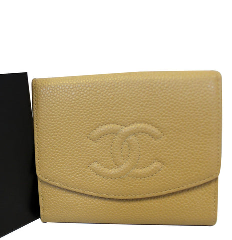 CHANEL Caviar Leather Bifold Wallet
