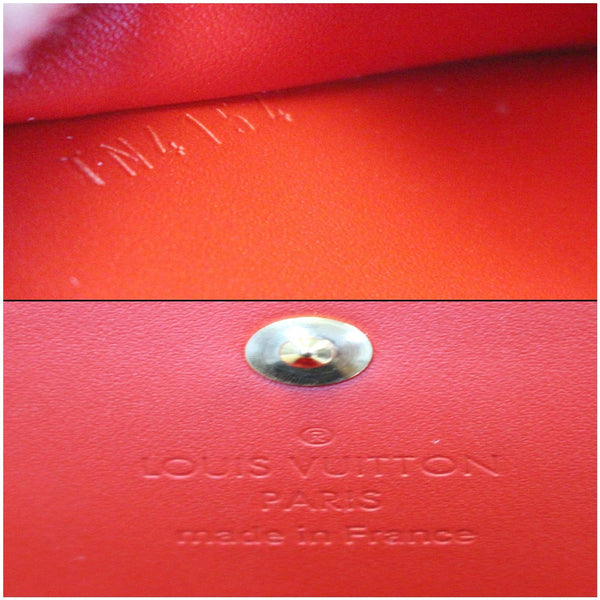 LOUIS VUITTON Sarah Vernis Leather Chain Wallet Red-US