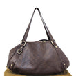 GUCCI Abbey Medium Leather Tote Shoulder Bag Dark Brown-US