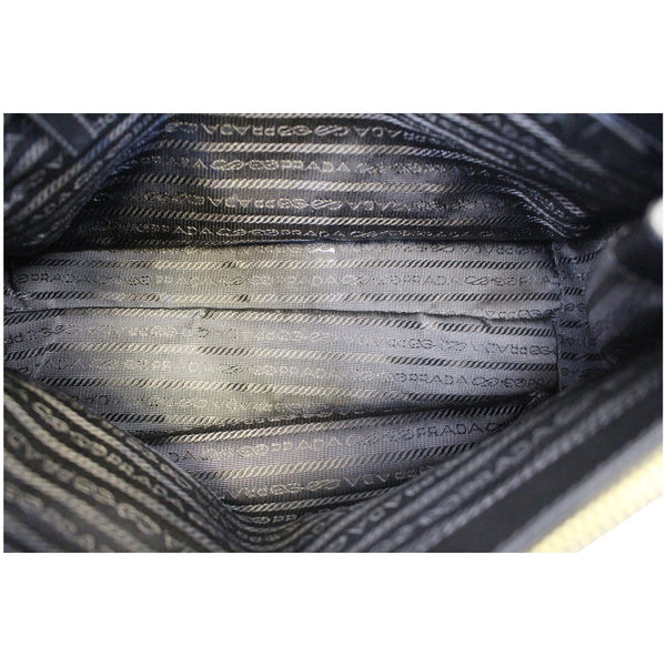 PRADA Saffiano Lux Small Double-Zip Tote Bag Black