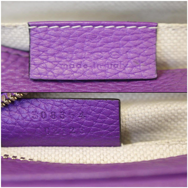 Gucci Crossbody Bag Soho Disco Pebbled Leather - gucci tag