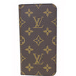 Louis Vuitton iPhone Monogram Canvas Phone Case Brown - Front