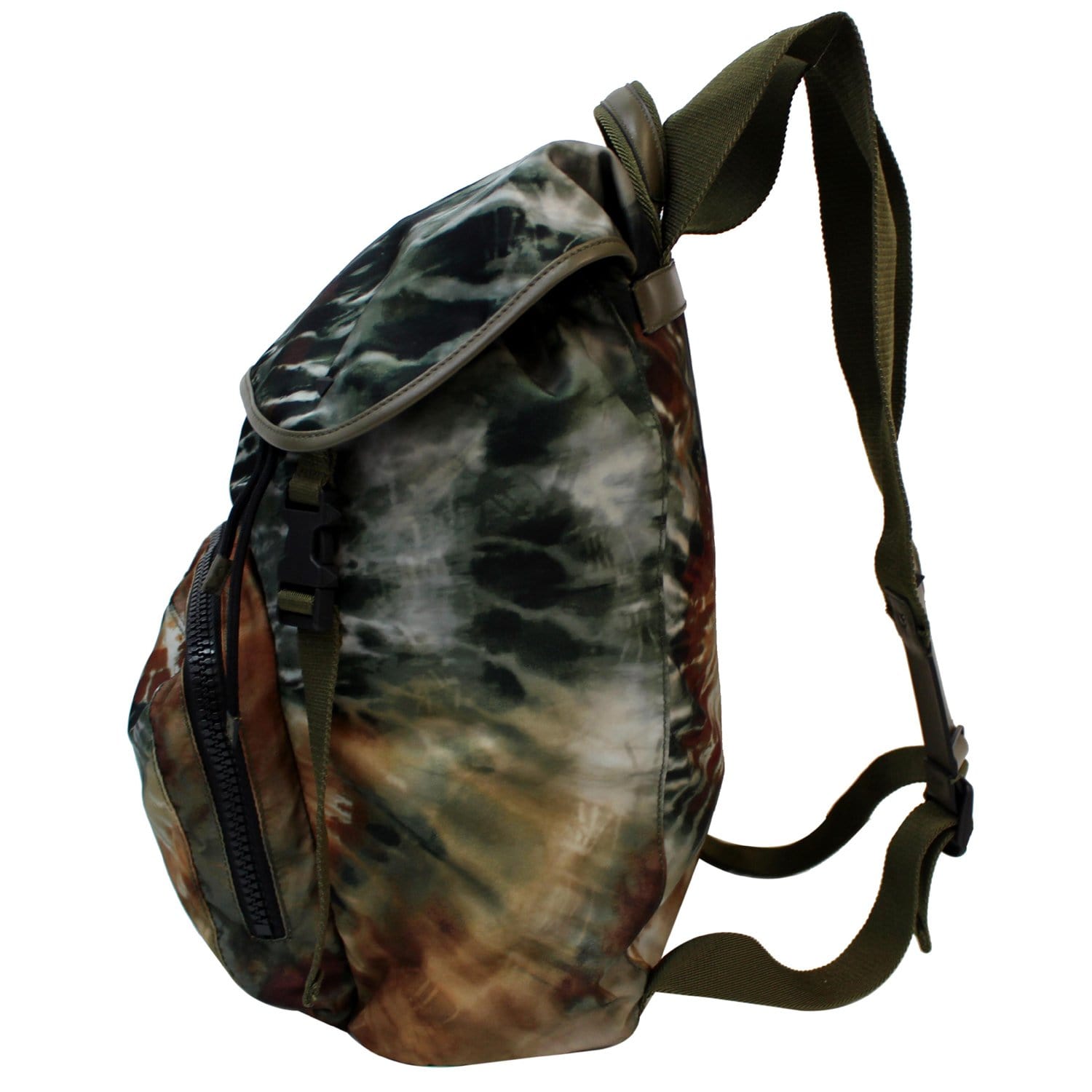 VALENTINO Garavani Tie-dye Flap Top Nylon Backpack Multicolor